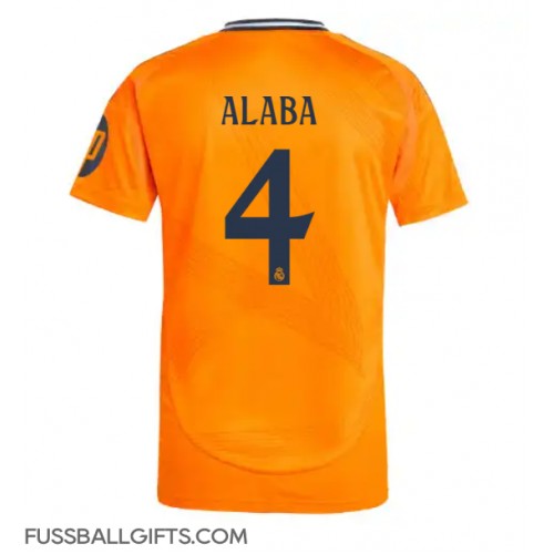 Real Madrid David Alaba #4 Fußballbekleidung Auswärtstrikot 2024-25 Kurzarm